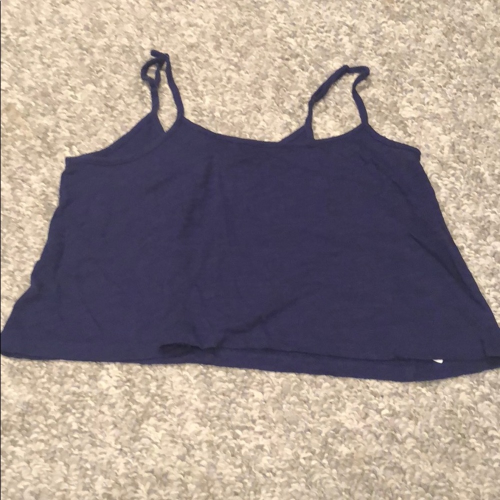 Purple crop top